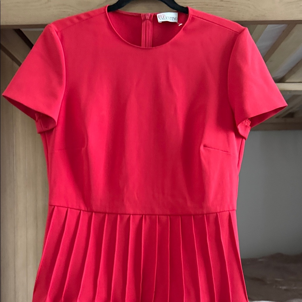 RED Valentino Bold Red Midi Dress
